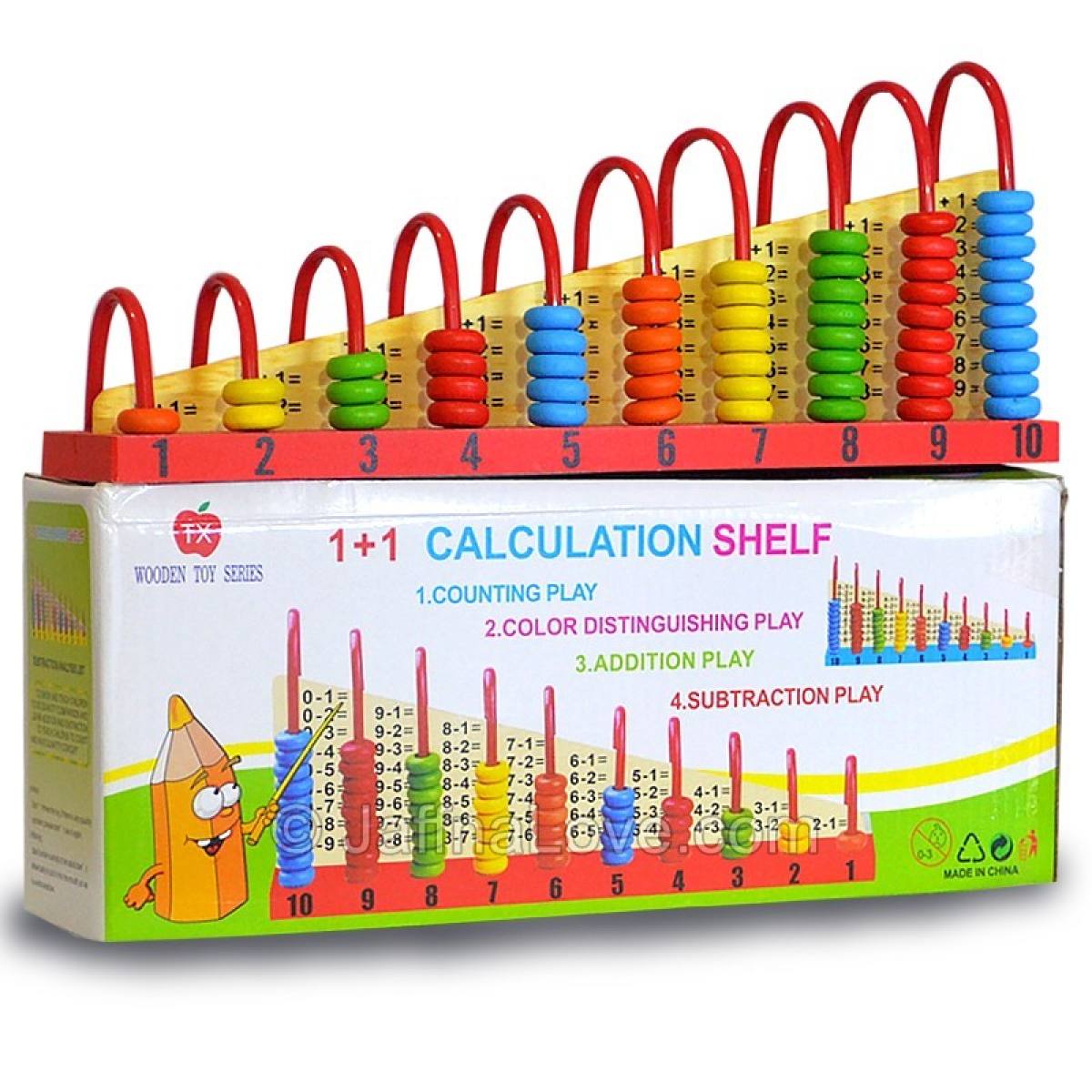 Calculation Shelf - Abacus for Math Skills - Montessori