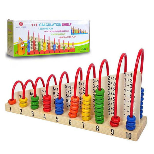 Calculation Shelf - Abacus for Math Skills - Montessori