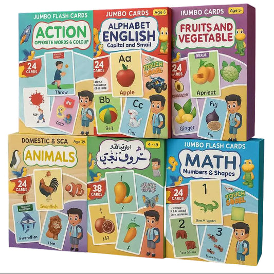 6-in-1 Flash Cards Learning Bundle – The Ultimate Starter Pack