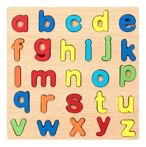 4 IN 1 Wooden Alphabet | Letters/Numbers/Shapes for Kids